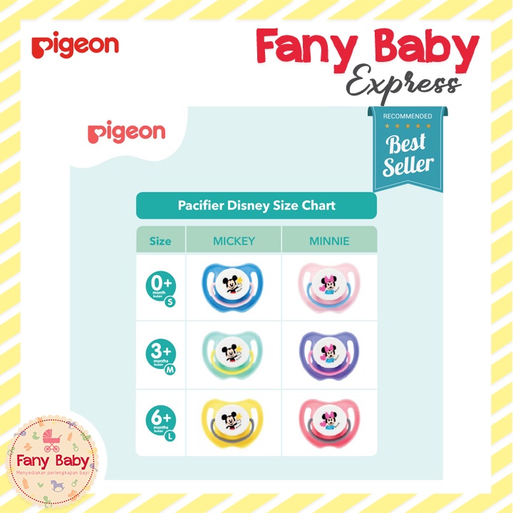 PIGEON PACIFIER MICKEY &amp; MINNIE