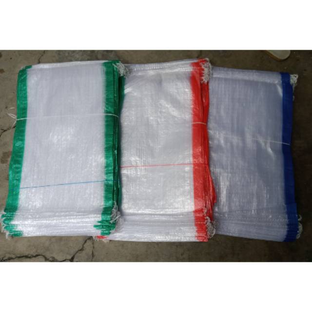 Karung beras transparan 10 kg isi 50 lembar (merk Kepala singa)