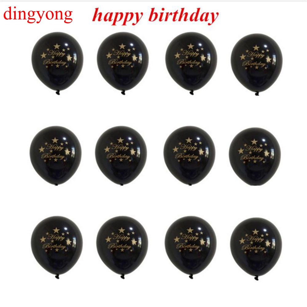 6pcs set Balon Warna Hitam Untuk Dekorasi Pesta Pernikahan 6pcs set Balon Warna Hitam Untuk Dekorasi Pesta Pernikahan