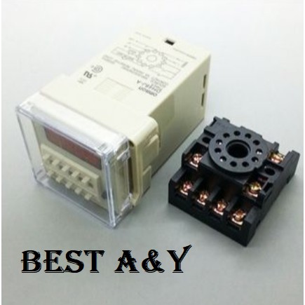 DH48J DH48J-11A 220V Digital Display Counter Relay Dual Signal Input 11 Pin