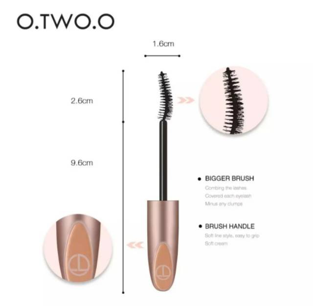 O.TWO.O INSTANT VOLUME FIBER MASKARA / MASCARA - BLACK