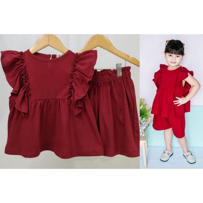 Setelan Anak Cewek Set Ank Perempuan 6 7 8 9 10 Tahun 1 2 3 4 5 Tahun Terbaru 2022 Baju Import Bahan