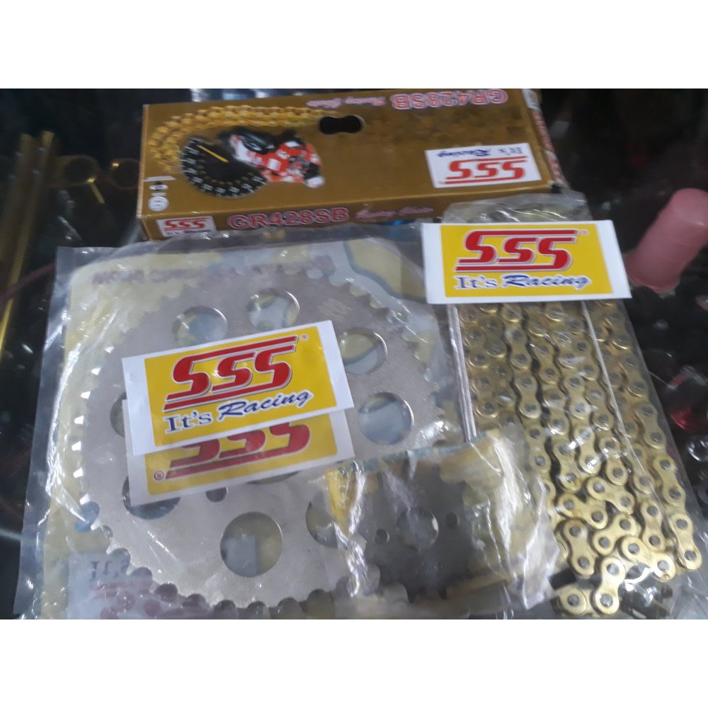 BARU gear sss 428 motor  supra x 125 full sss original