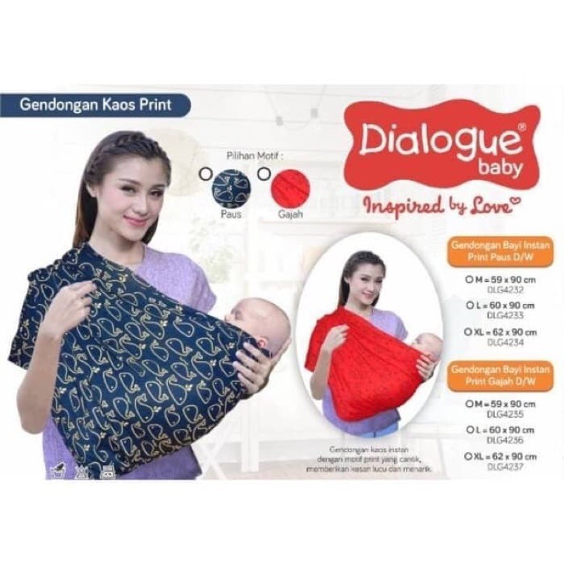 DLG4234 DLG4233 Dialogue Gendongan Samping Bayi ukuran