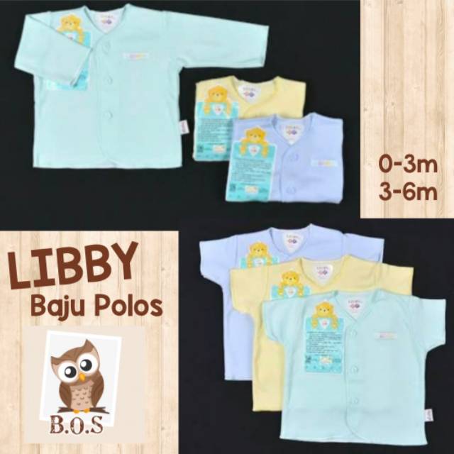 [TERMURAH] 3 PCS SETELAN BAJU LIBBY POLOS