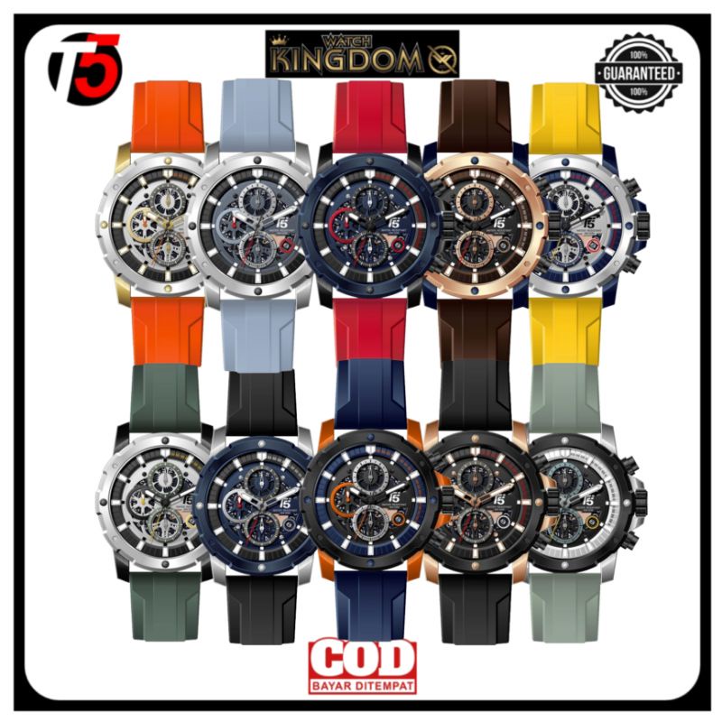 Jamtangan pria T5 H 3939 G Original Water Resistant Include Box dan paper bag