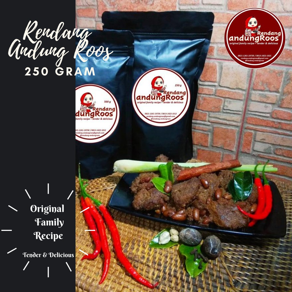 

Rendang Daging Andung Roos 250 gram