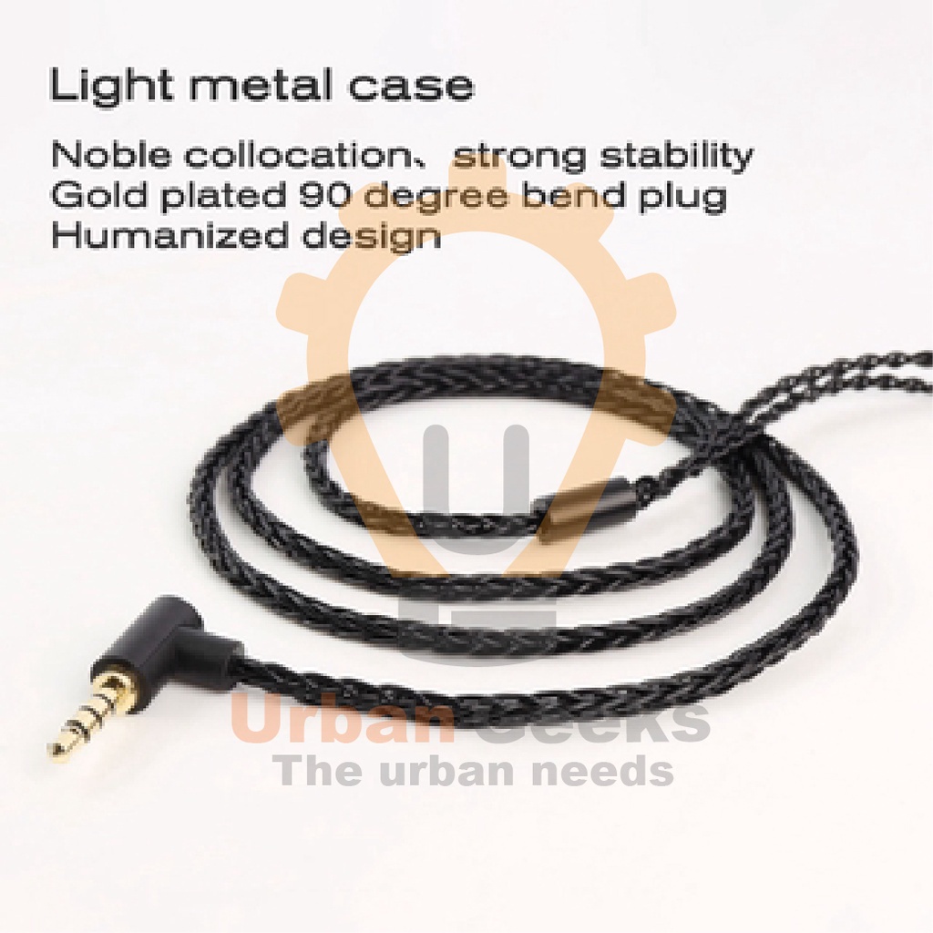 Upgrade for Earphone KZ JC Ally Jcally Copper cable  JC08 Black (MIC) 8 Core