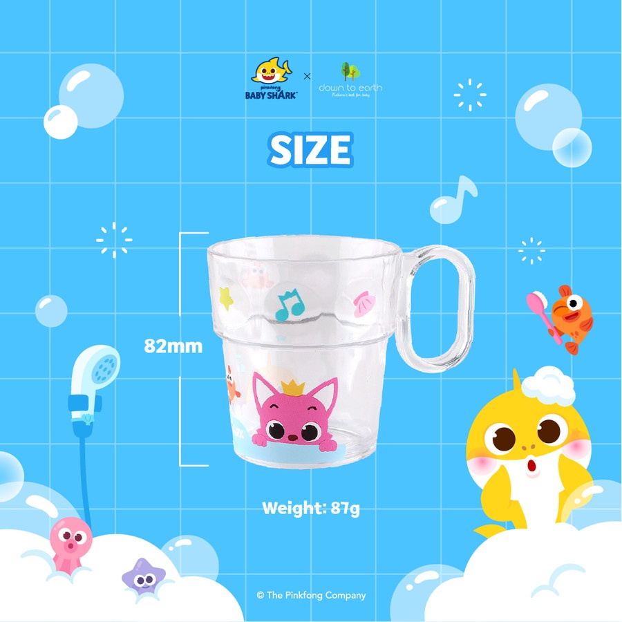 Pinkfong Baby Shark x DTE Toothbrush Mug/Gelas Minum/Kumur Bayi