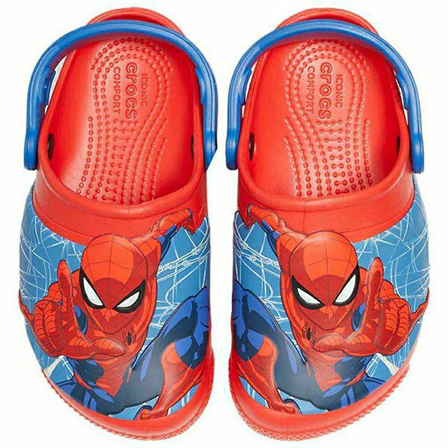 CROCS CLOG SPIDERMAN MARVEL LIGHTS UP Lampu Bisa Nyala  