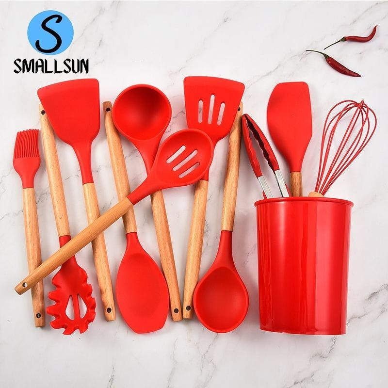 Sillicone Spatula Utensil Set 12 in 1 / Peralatan Masak Goreng Tumis Rebus