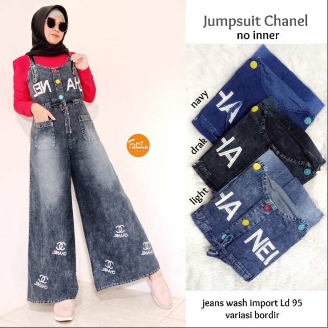 chanel logo jumpsuit