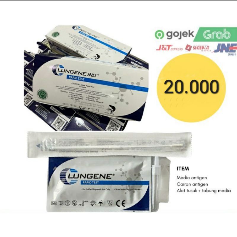 BISA COD Lungene Rapid Test | Antigen | Swab Test | Covid | Satuan
