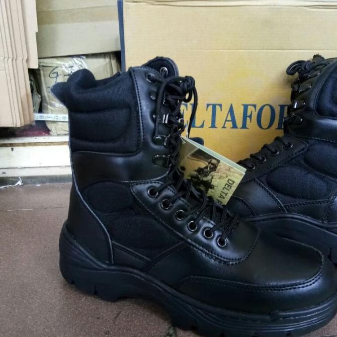 Bagus Sepatu Pdl Boot Delta Force /Pdl Delta Force - Hitam, 39 Bagus