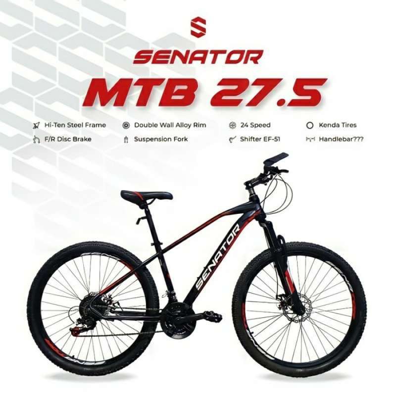 Sepeda Gunung Senator MTB 27.5 Discbrake