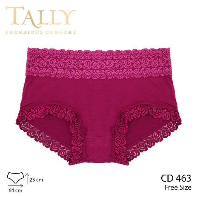 Tally 463 CD Celana Dalam Bahan Bambu Renda fit XL TALLY Cd KATUN Renda 463 Lace Panties Collection TALLY CD CELANA DALAM RENDA 463 I FIT XL | FREE SIZE | BAHAN KATUNTALLY Celana Dalam Wanita Bahan Renda Katun Bambu Fit to L - XL Anti Gatal CD 463 TALLy
