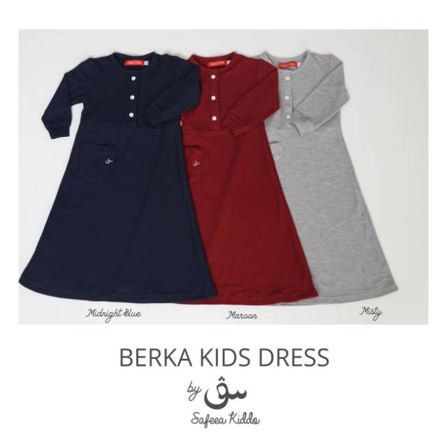 Berka kids series/safeea kiddo/gamis anak/gamis kaos/gamis bagus/
