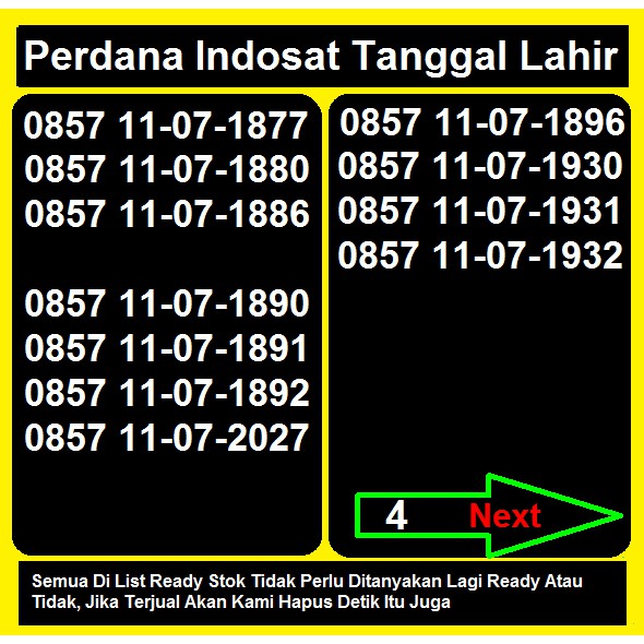 In80 Kartu Perdana Indosat Tanggal Bulan Tahun Lahir Cek Ktp