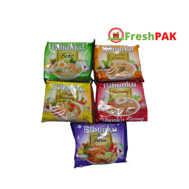 

FreshPAK - Bihunku Instant per 5bungkus / Bihun Banyak Rasa / Perbungkus 55gr