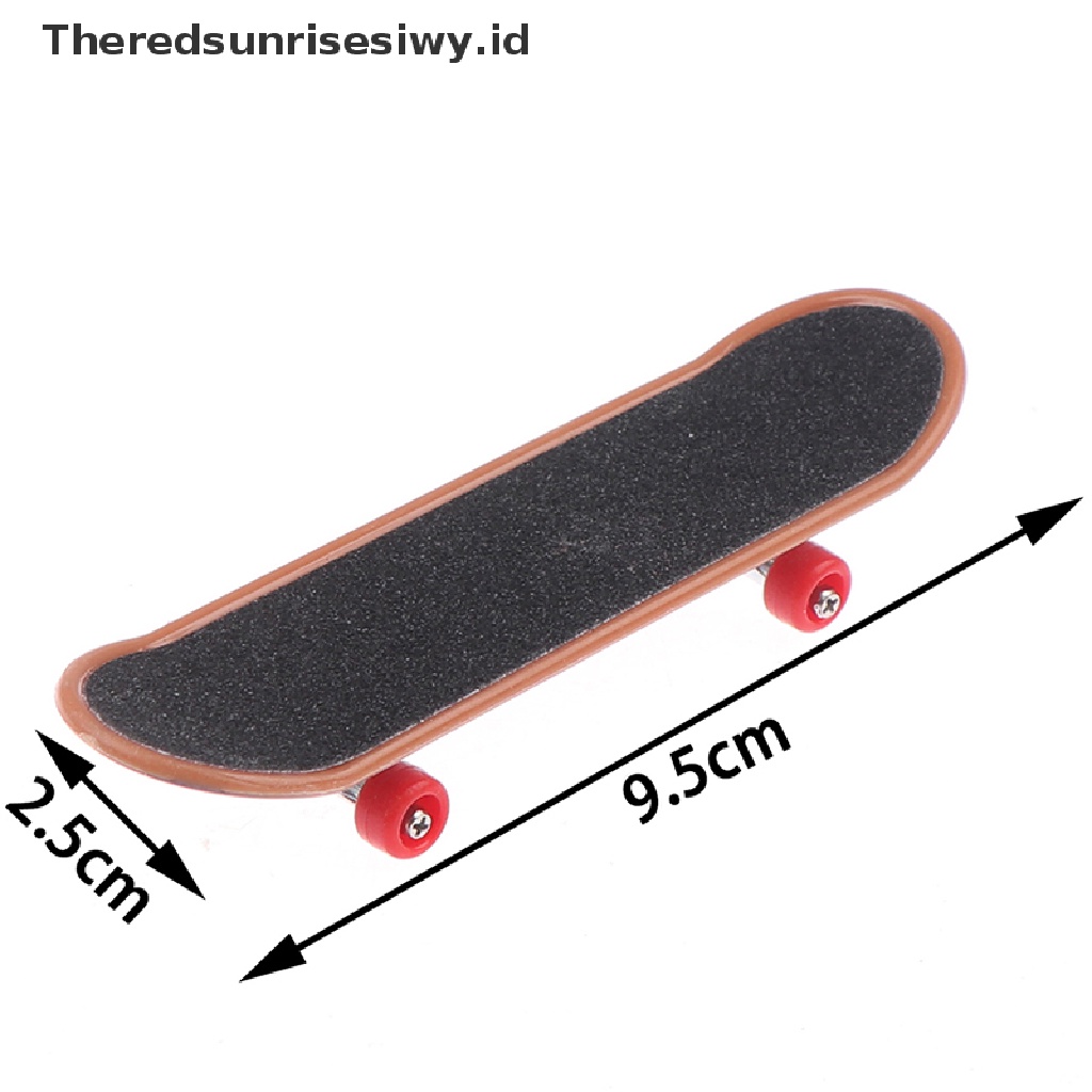 (Theredsunrisesiwy.Id) Mainan Skateboard Jari Mini Bahan Plastik