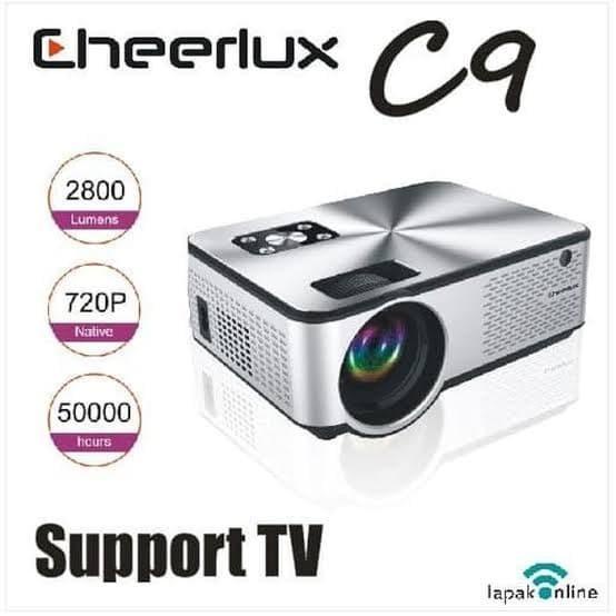 

Irled | Cheerlux C9 Wifi Led Projector 2800 Proyektor Mini Hd 720P Hdmi Usb