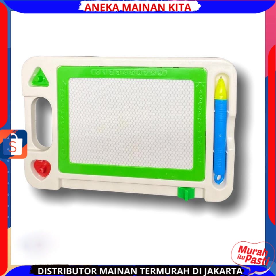 Mainan Anak Papan Tulis Anak Magnet Hapus Drawing Magic Board Untuk Belajar Menulis Edukasi