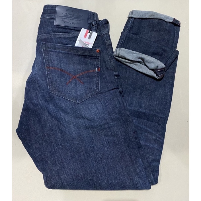 celana jeans oxygen bahan strech slimfit original new produk