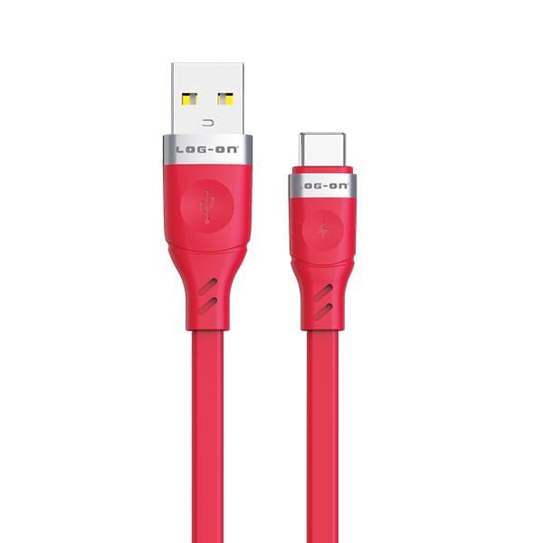 MINIGO Kabel Data LOG-ON LO-CB61 Micro USB &amp; TYPE-C Android / lightning iphone  100cm Fast Charging 2.4A