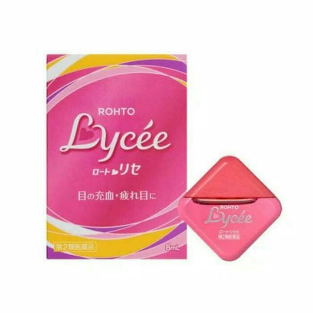 Jual ROHTO Lychee Eyedrops Eyes Drop Non Contact Lens Users (Pink