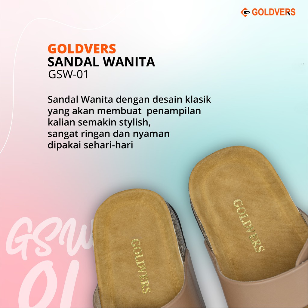 GOLDVERS Sandal Wanita Original / Sandal Wanita Terbaru / Sandal Fashion Wanita 2020 #GudangAnekaTas