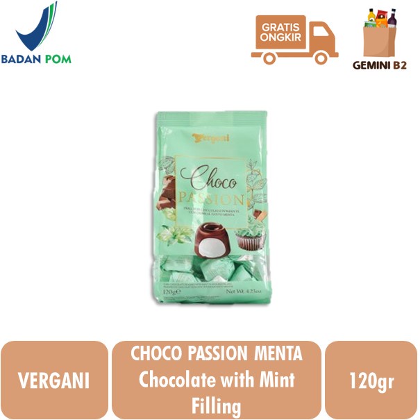 

Vergani Choco Passion Menta / Cokelat Praline rasa Mint 120GR