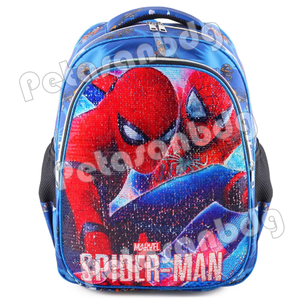 PTS - Ransel Sekolah Anak USAP - CARS &amp; SPIDERMAN -AVENGERS &amp; Trf - Ransel Model Usap/swipe + FREE BOTOL MINUM