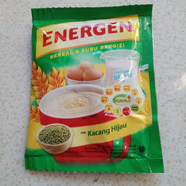 ENERGEN  RASA KACANG HIJAU 1 Renteng