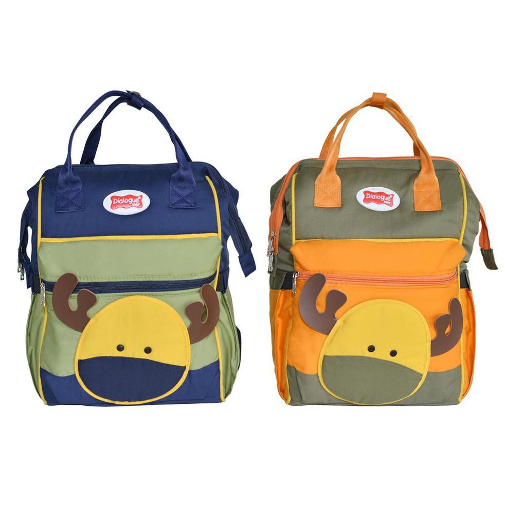 PROMO Dialogue Baby Tas Bayi Ransel & Saku Tempat Botol Susu Deer Series - DGT7137
