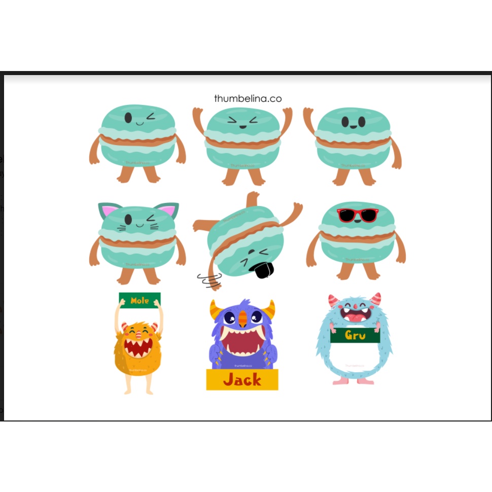 

Thumbelina Stiker Karakter Thumby & Thammy