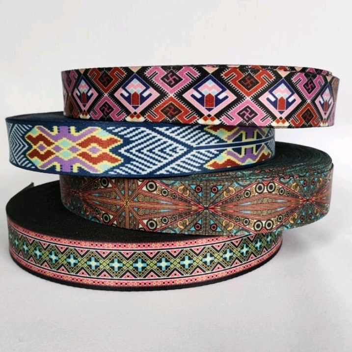 Webbing Polykatun 3.8 cm Aneka Motif #4