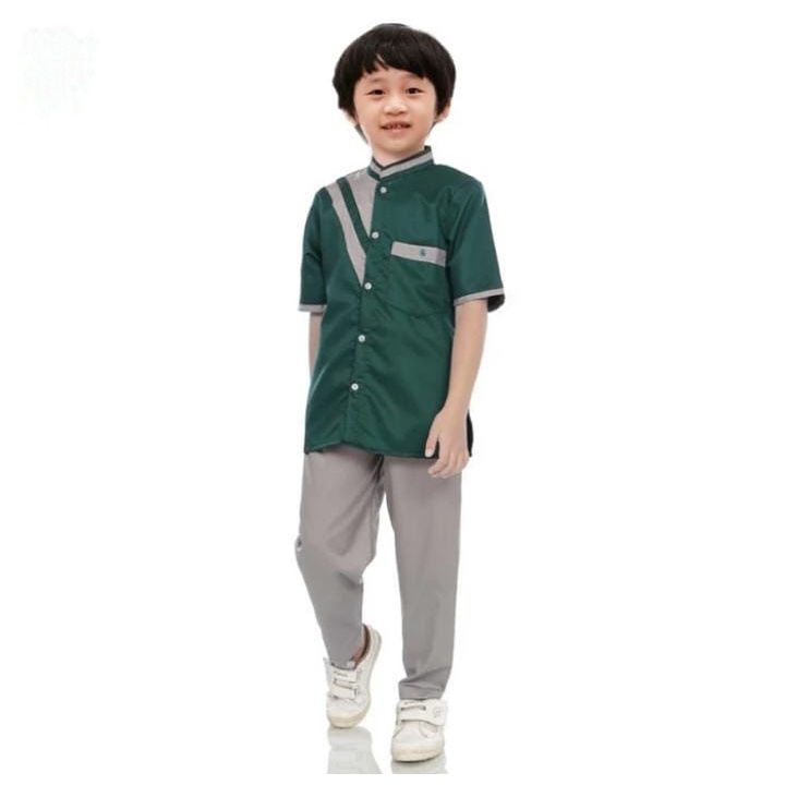 Setlan baju muslim anak laki-laki 1-12thn // Baju koko TERBARU