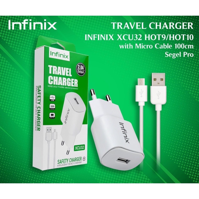 PROMO CHARGER ORI INFINIX G501 XCU32 MICRO USB FOR HOT SERIES 5G POWER UP