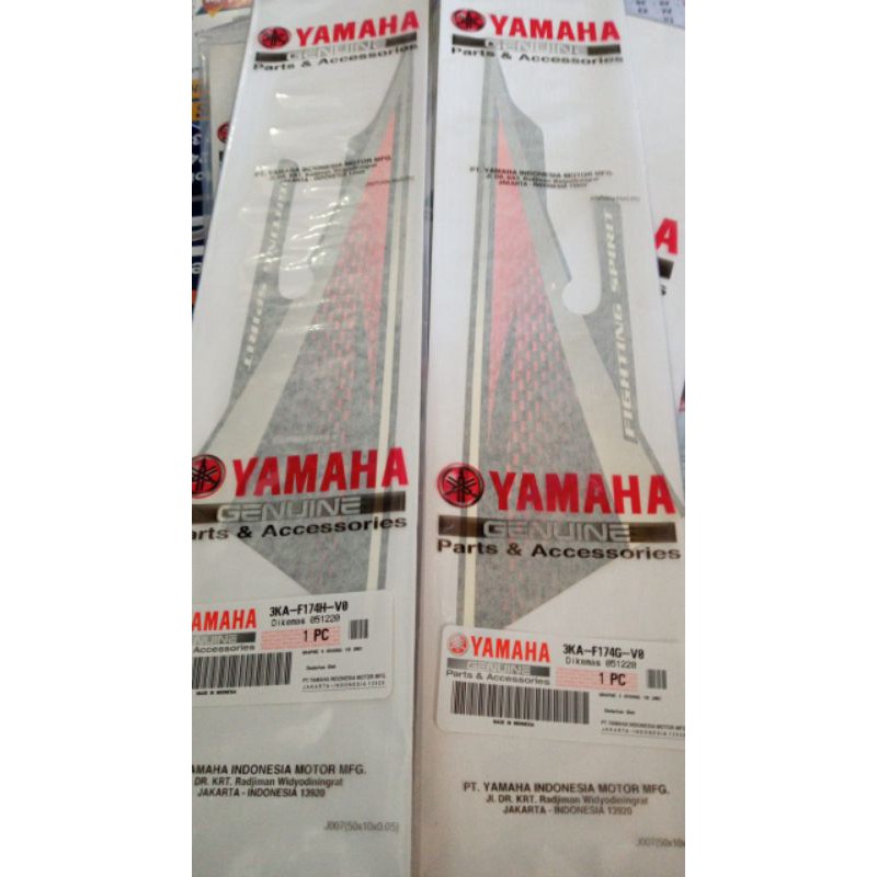 striping box bok aki kanan kiri untuk tangki warna hitam rx king 2004 oren hitam original