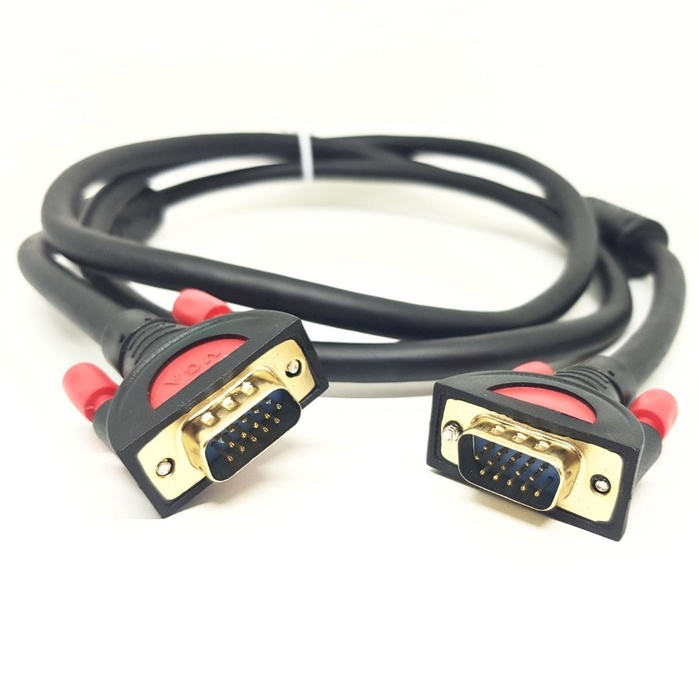 SKU-1070 KABEL VGA 3M 3+9 SUPER HIGH QUALITY GOLD PLATED 3 METER / 3 M