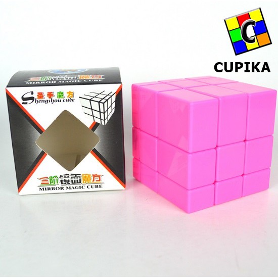 Rubik 3x3 Mirror Shengshou Legend Pink Merah Muda Termurah