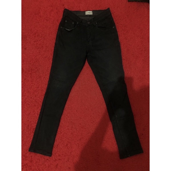 SOLD OUT❌ celana jeans hitam pull and bear pria skinny second