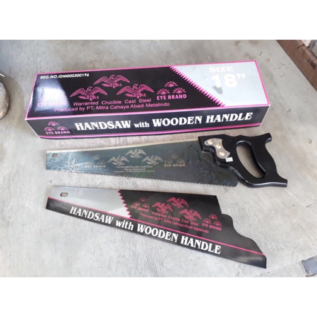 Gergaji kayu cap Mata asli 18 Inch