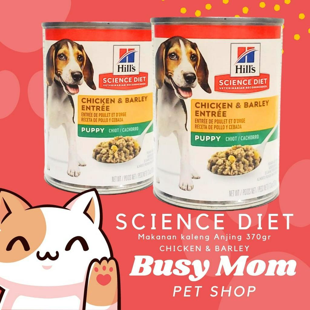 Science Diet Puppy Chicken &amp; Barley Wet Food Makanan Kaleng 370gr