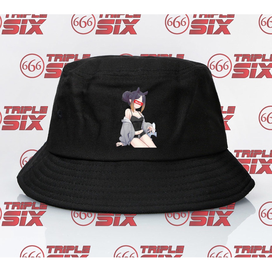 Topi Bucket Anime Waifu Ninomae Ina'nis Hololive
