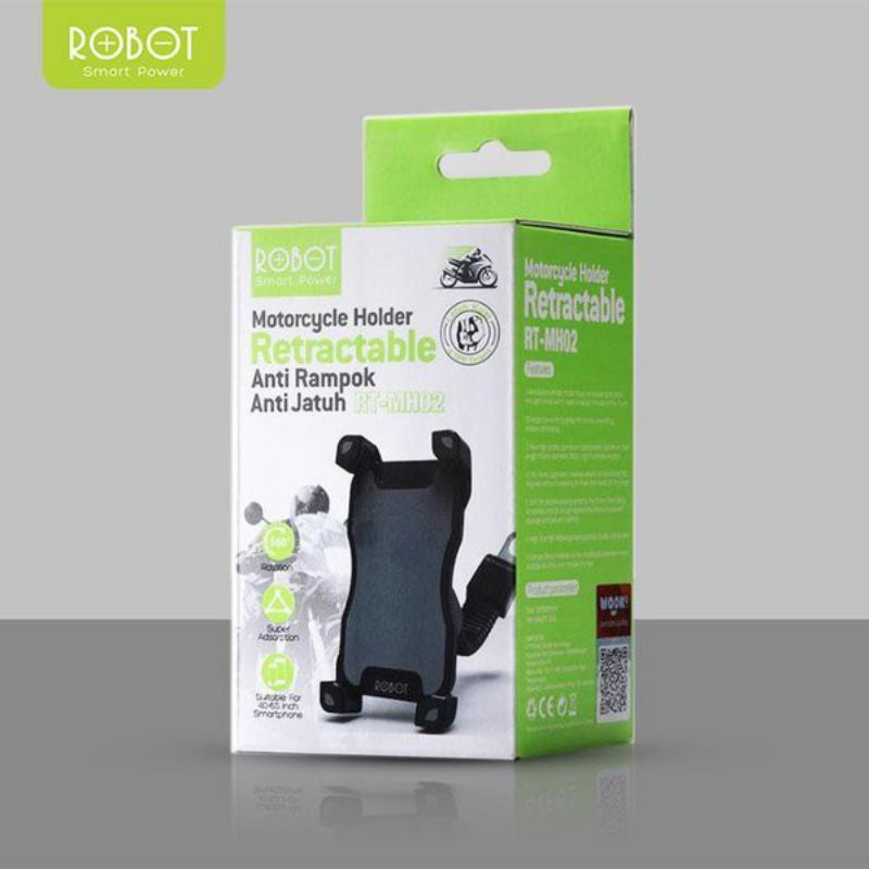 HOLDER MOBIL ROBOT ORIGINAL (RT-MH02) DENGAN ROTASI 360° ANTIK RAMPOK COCOK BUAT GOJEK PREMIUM QUALITY