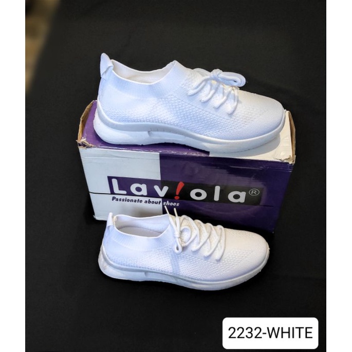 LAVIOLA SHOES SEPATU SNEAKER WANITA RUNNING SHOES WHITE SPORT SHOES  BRANDED MATAHARI