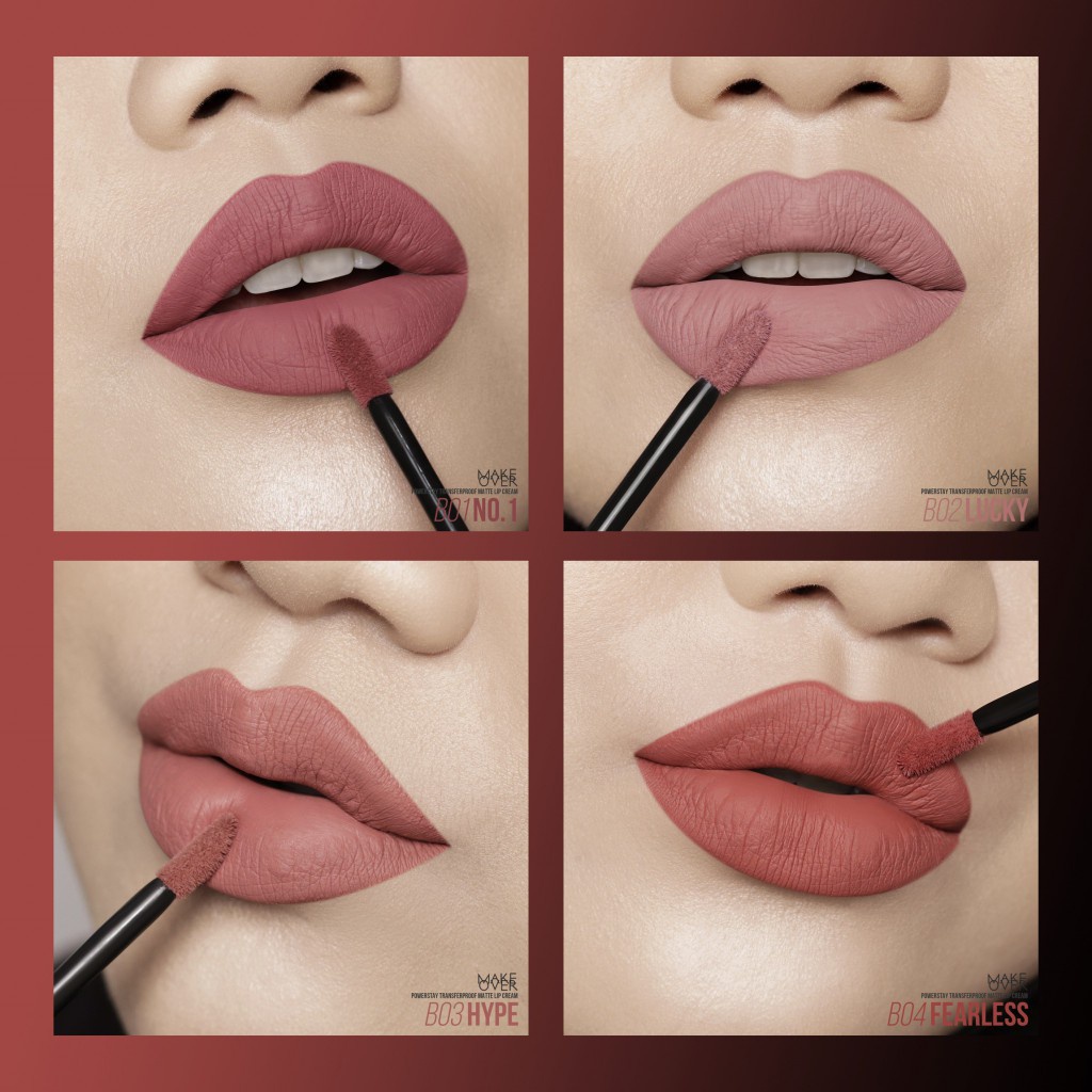 MAKE OVER powerstay tranferproof matte lip cream