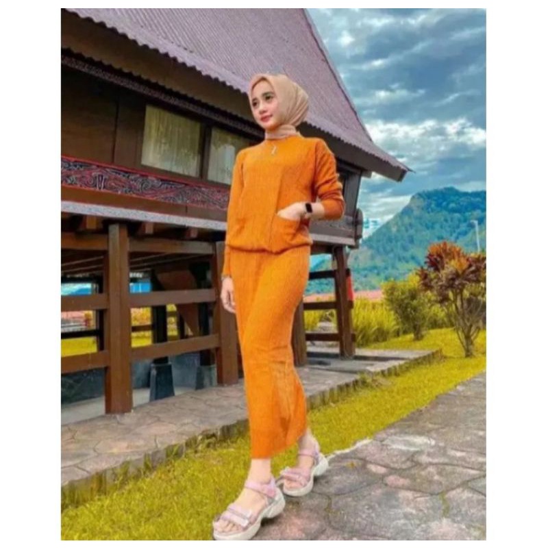 rok rajut premium / rok span knit premium / rok span panjang / knit skirt / rok / span / rajut