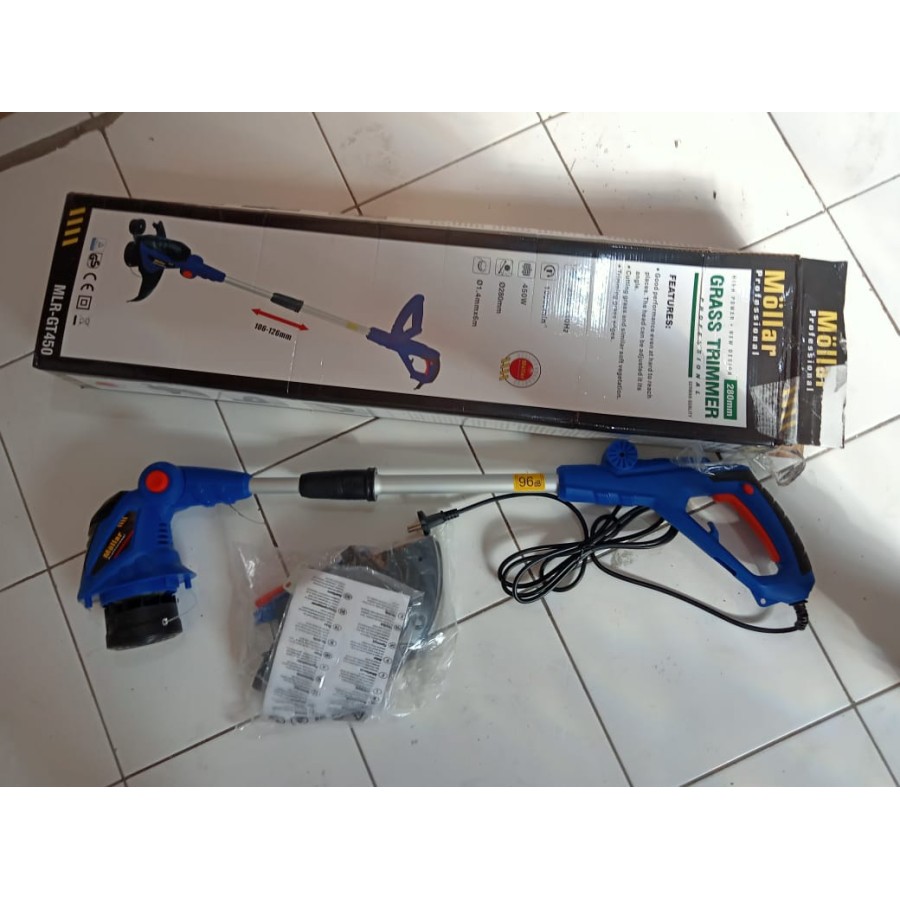 MOLLAR GT Mesin Potong Rumput Listrik Grass Trimmer 450 Watt